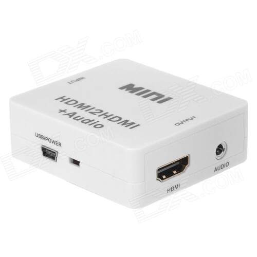 HDMI转HDMI 3.5音频分离器 HDMI to hdmi+audio 解除HDCP解码器 - 图0