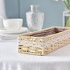 Debris Slim Rattan fabric desktop storage box