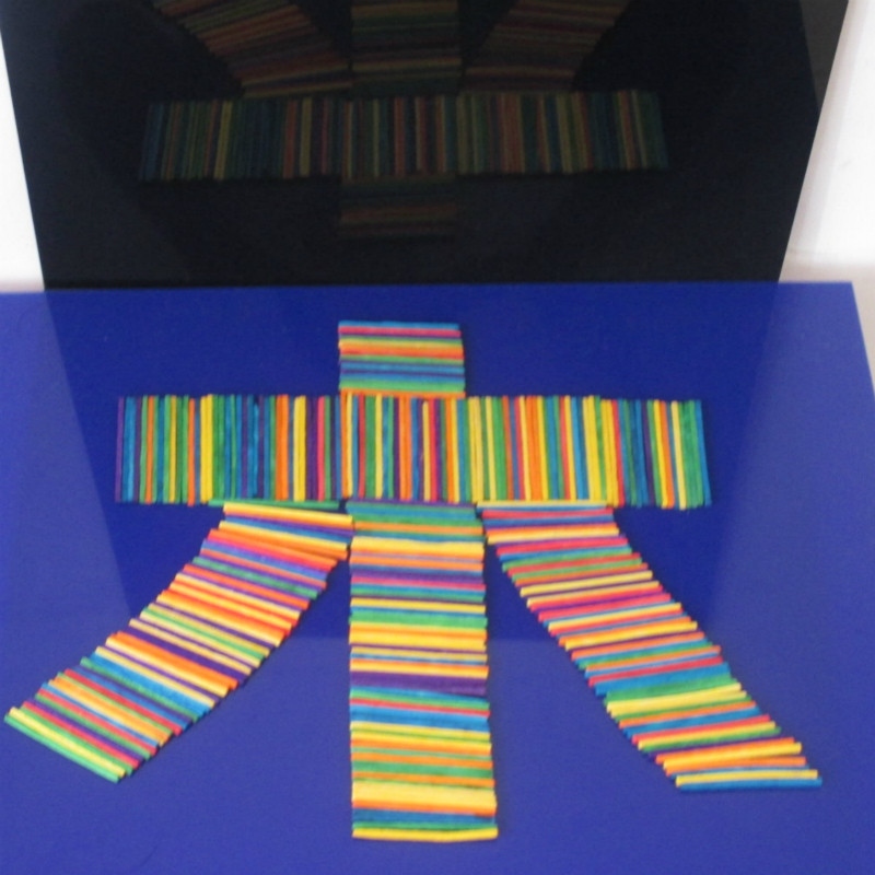 火柴棒拼装材料 幼儿园算数棒雪糕棒小木棒棍 彩色火柴棒1000支 - 图3