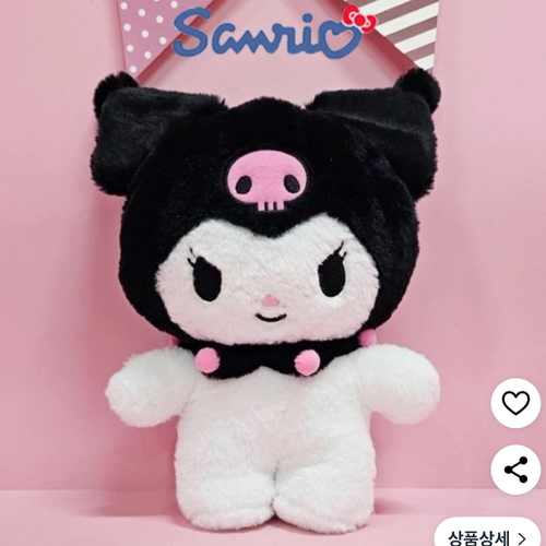 韩国代购三丽鸥经典毛茸Kitty美乐蒂毛绒玩偶公仔娃娃生日礼物 - 图3