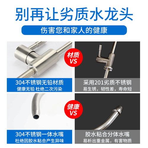 净水器水龙头家用直饮机2分二分PE接水管接头304不锈钢过滤器配件 - 图2