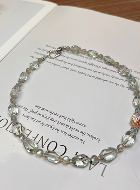 原创 天然绿水晶高级感奢华质感项链