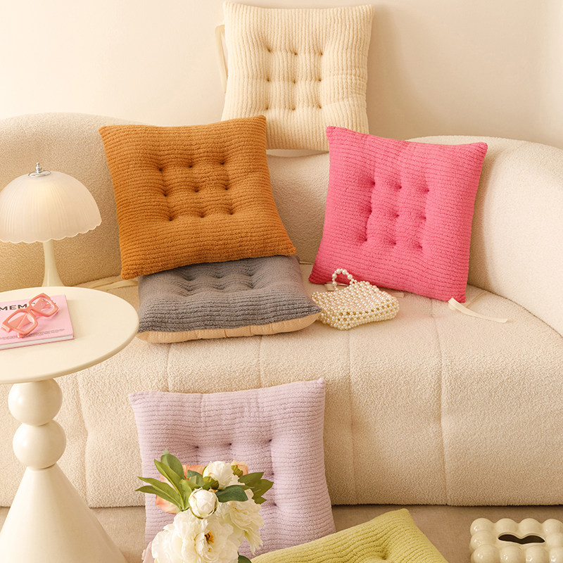 四季加厚坐垫防滑纯色家用舒适椅子垫阳台榻榻米地垫软学生椅垫,淘宝优惠券,粉丝福利购,淘宝优惠卷