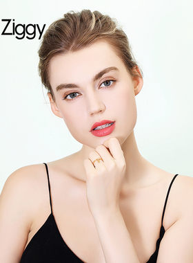 ziggy芝一格鼠年女时尚开口戒指