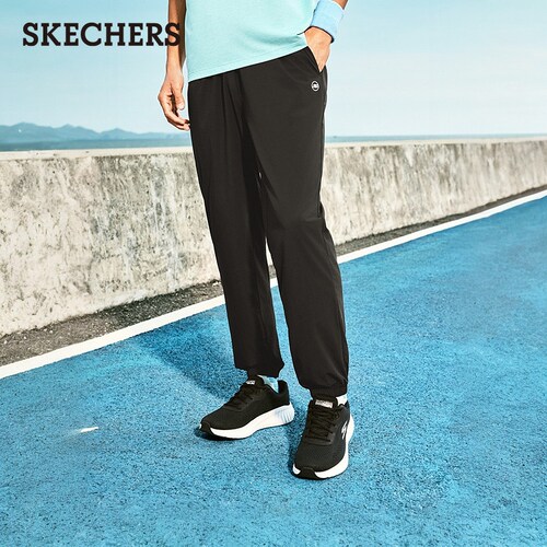 Skechers斯凯奇新款春季男士梭织宽松简约百搭运动休闲长裤 - 图2