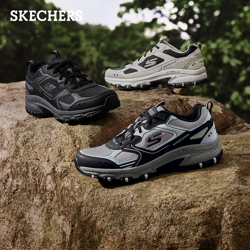 斯凯奇2025秋冬新款户外男鞋低帮百搭徒步鞋户外舒适休闲运动鞋 - 图2