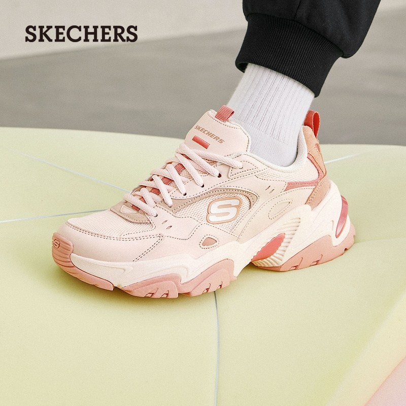 斯凯奇机甲鞋|春季女子舒适百搭运动休闲鞋复古厚底增高老爹鞋,淘宝优惠券,粉丝福利购,淘宝优惠卷