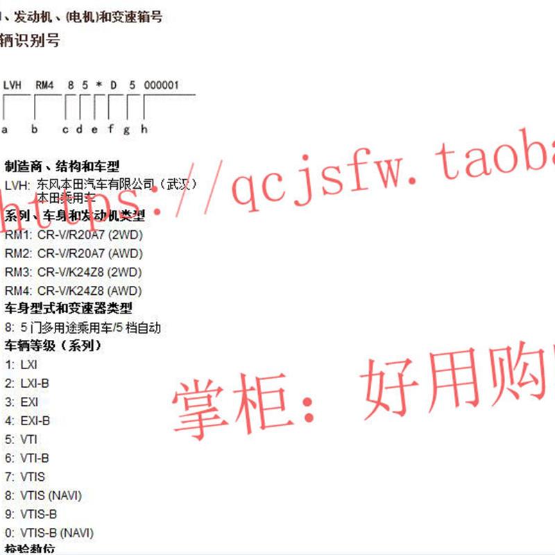 2012 2013 2014 年款东风CR-V-CRV维修手册+电路图 汽车资料 - 图0