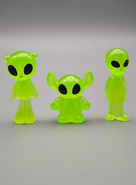 微景观迷你卡通外星人树脂摆件