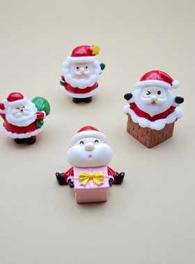 卡通圣诞老人树脂桌面摆件