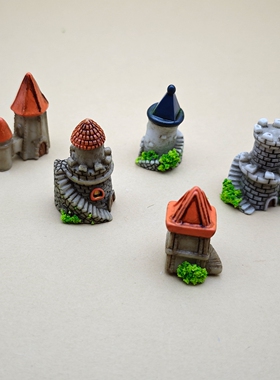 微缩欧式复古小城堡摆件