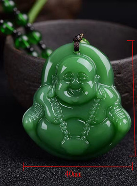 仿碧玉观音佛项链绿玉玉石毛衣链男女款江湖地摊直播礼品赠送热销