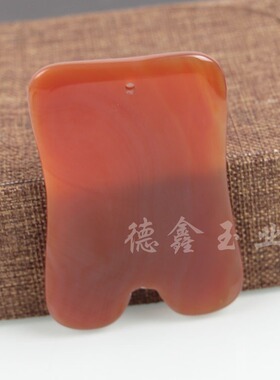 红玛瑙刮痧板灰色绿色玛瑙刮痧片玉石三角形面部背部刮痧传统刮痧