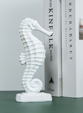 跨境新款树脂海马摆件动物桌面摆件客厅书房办公室创意饰品工艺品