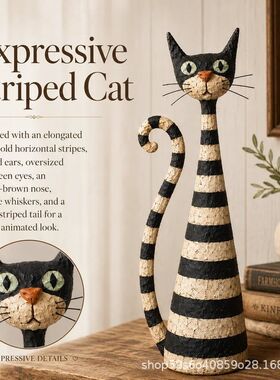 跨境爆品Vintage Cat & Lady Sculptures