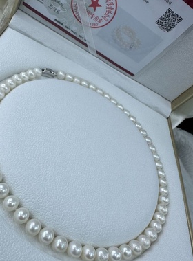 诸暨淡水珍珠强微瑕妈妈项链