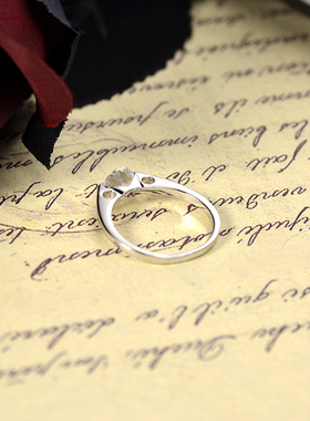 一克拉裸钻女款锆石钻石戒指