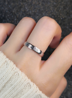 磨砂素圈百搭简约男女款指环戒指