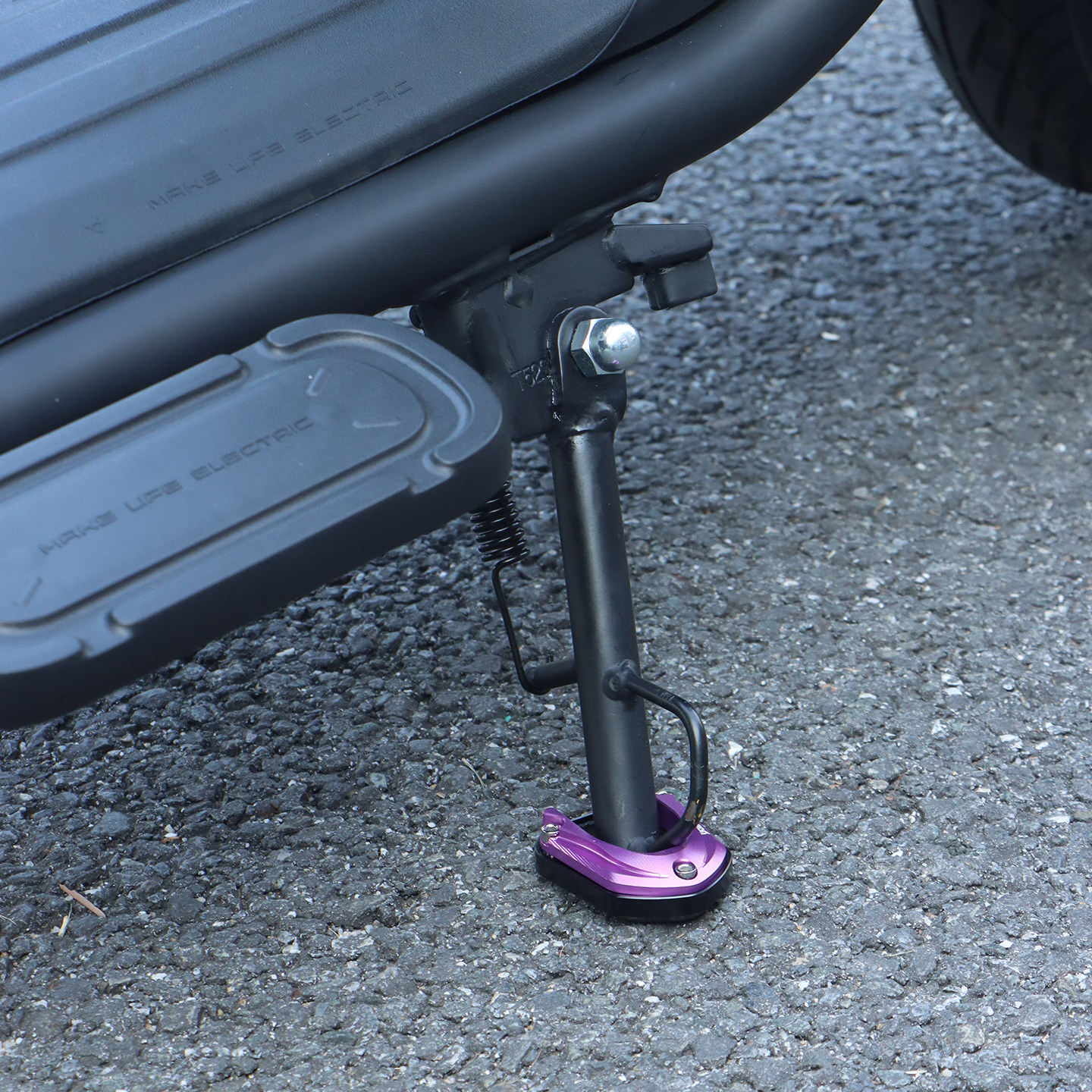 新款适用于小牛U1 one边撑底座加高防滑电动车侧踢边撑垫改装配件,淘宝优惠券,粉丝福利购,淘宝优惠卷