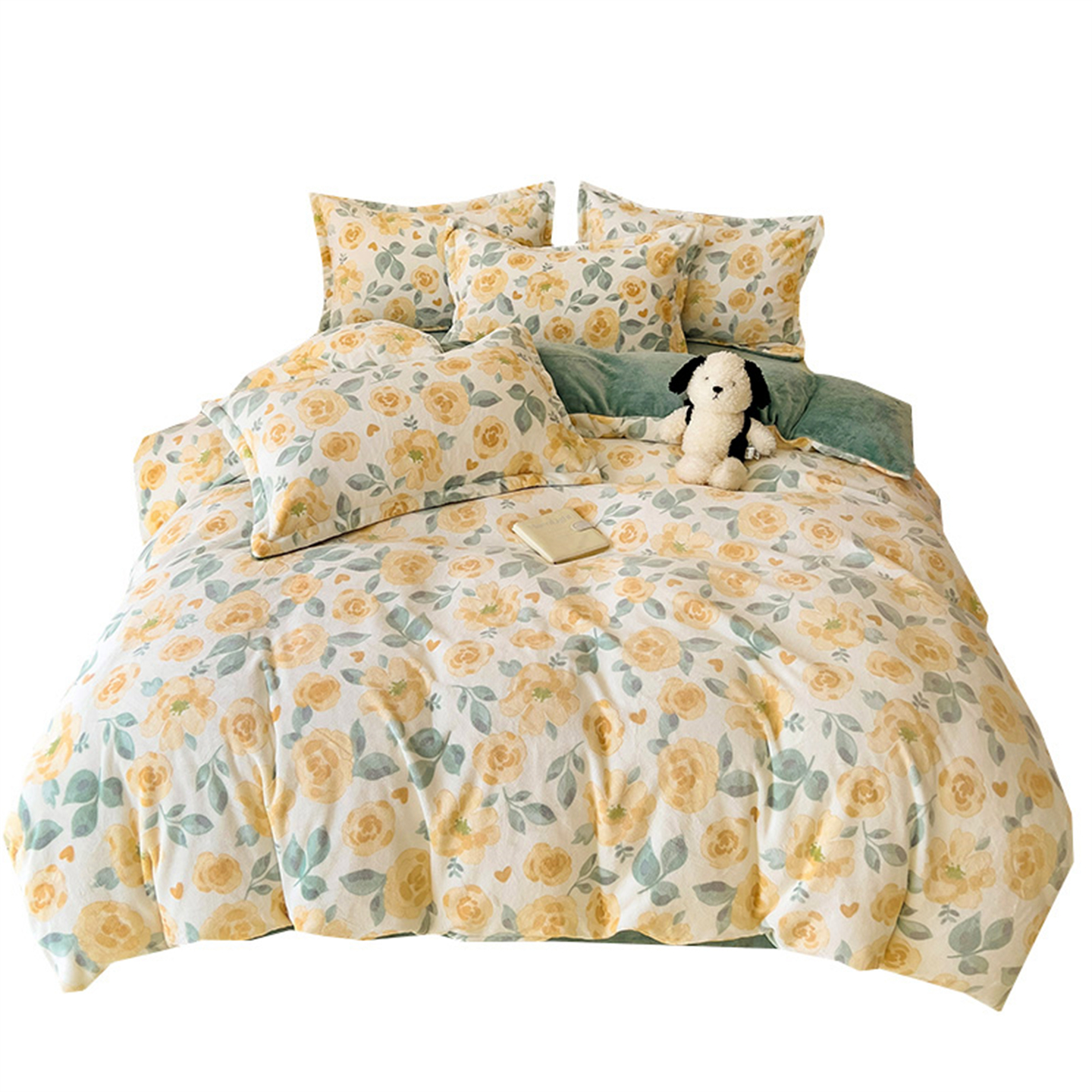 230x229加厚牛奶绒珊瑚绒被套单件套248x248a类绒被罩220x250定制 - 图3