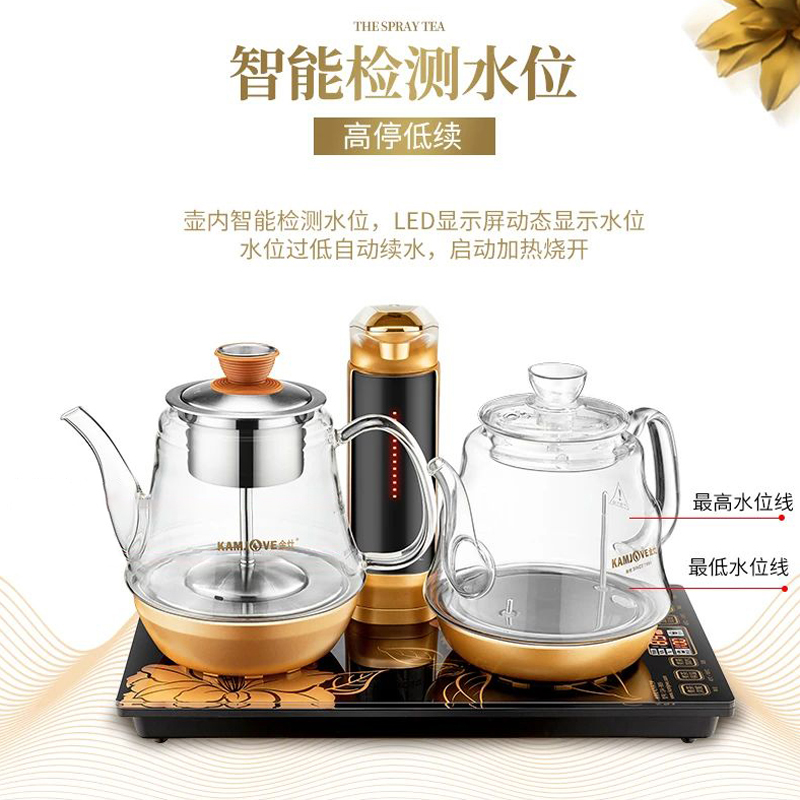 金灶GA-909全自动上水电热烧水壶蒸茶器保温一体泡煮茶壶家用茶炉 - 图0