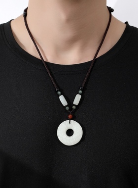 MOVER魔吻呈祥如意貔貅平安扣玉佩吊坠招财转运国风项链男女同款