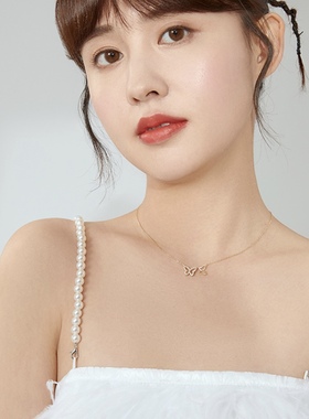 ZEGL925银蝴蝶效应纯银蝴蝶项链女款高级感宝藏项链项链女送闺蜜