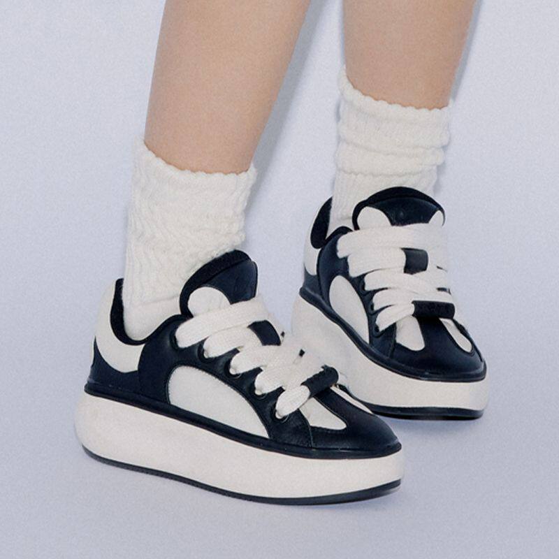 李宁云游C4D休闲鞋2023秋季男女潮流百搭厚底增高运动鞋AZGT090 - 图1