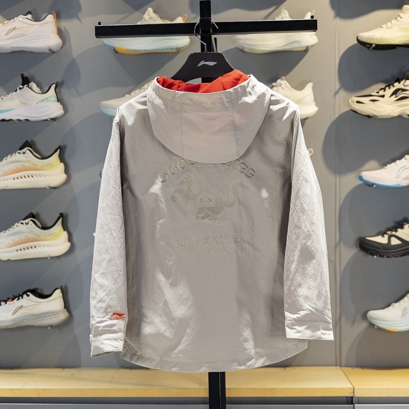 李宁男大童加绒运动风衣2026春季新品宽松防泼水连帽外套YFDW003,淘宝优惠券,粉丝福利购,淘宝优惠卷