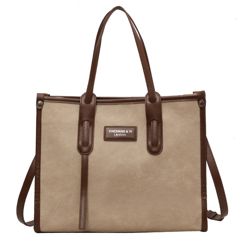 高级感大包包女2025新款秋冬撞色单肩斜挎包大容量百搭手提托特包,淘宝优惠券,粉丝福利购,淘宝优惠卷