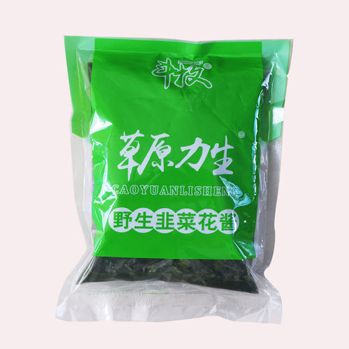 内蒙古锡林郭勒野生韭菜花酱大颗粒无添加火锅蘸料拌面调味酱 - 图3