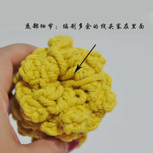 空气凤梨麻绳棉线DIY支架北欧手工编织菠萝底座无土植物半院空凤 - 图2