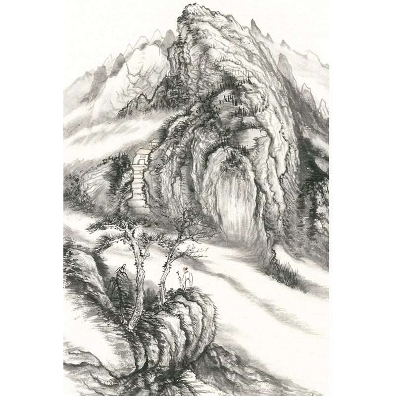 国画书老年大学教材书中国写意画轻松学临摹范本墨点美术绘画成人初学者自学工笔画妙笔丹青国画入门零基础教程书写意山水画书籍