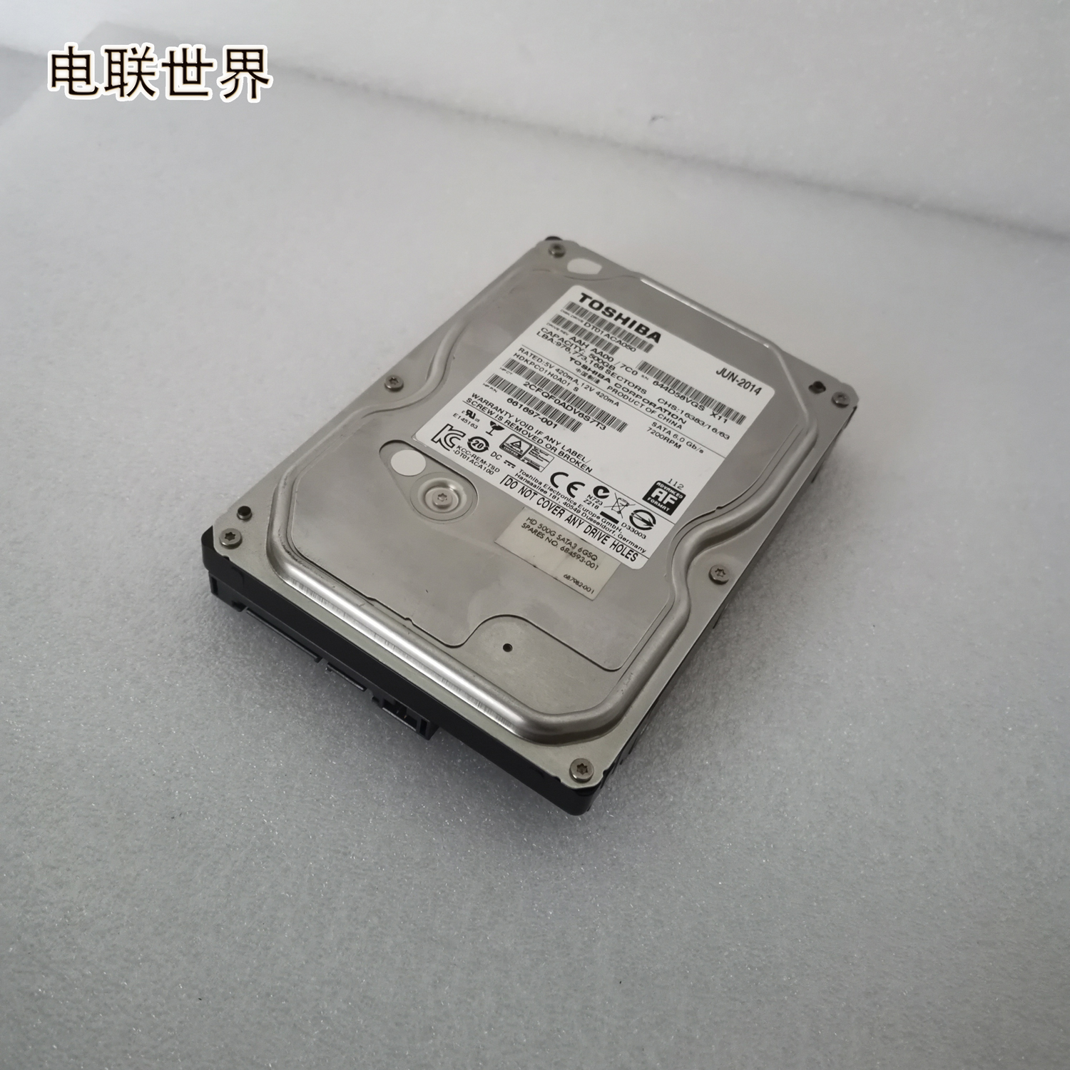 TOSHIBAI /东芝 661697-001 644D58V 500GB 7.2 K  SATA硬盘 - 图1