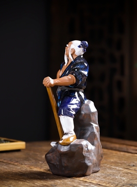 愚公移山书房陶瓷雕塑