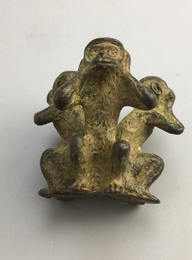 猴子客厅小摆件古玩铜器