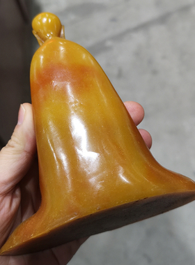 田黄石悟道家居摆设古玩杂项