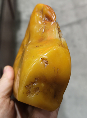 仿古风田黄石摆件鲤鱼跃龙门