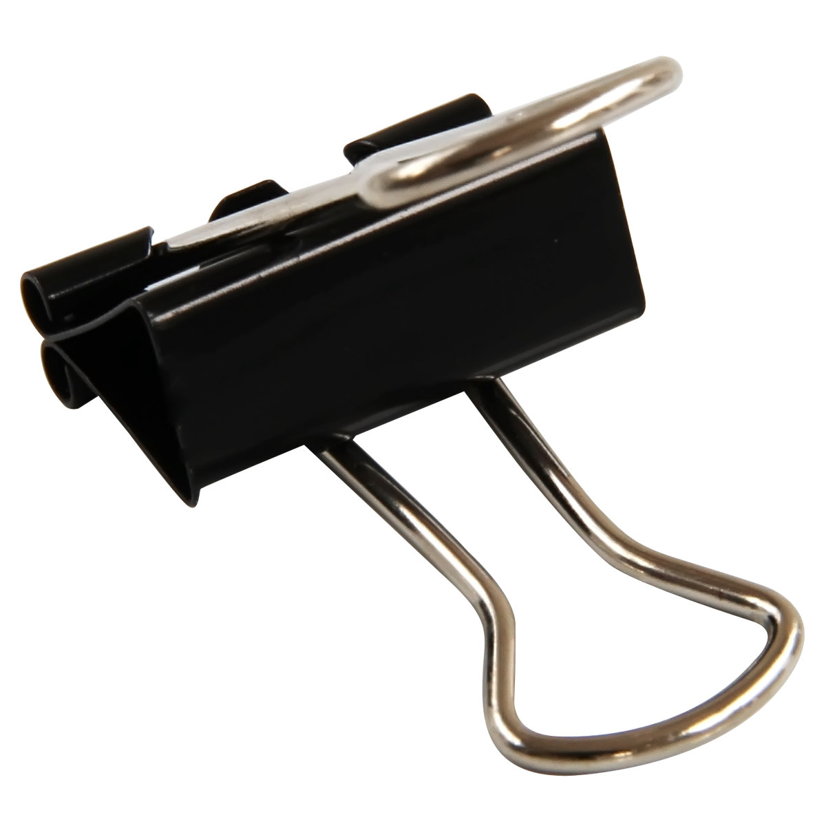 得力9543黑色长尾夹中号票夹燕尾夹票据夹 32mm夹子 12只/盒_虎窝淘