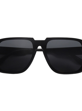 新款方连体镜摩登复古百搭太墨镜