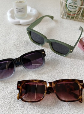 新款高级感韩版方框潮流太阳镜百