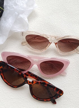 韩版复古高级感显脸小三角太阳镜