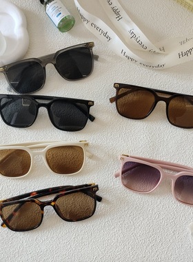 经典方圆框uv400太阳镜休闲拍照