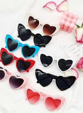 小猪旦旦爱心可爱女太阳镜时尚