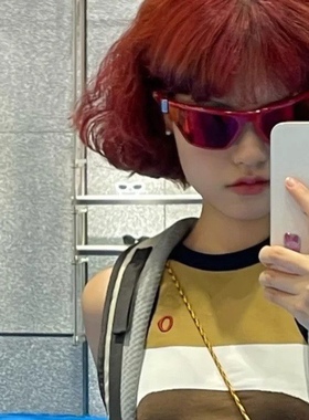 出野户外高级酷防晒装备未来感男墨镜机车个性显瘦黑红绿太阳眼镜