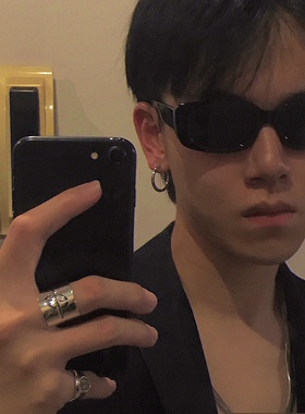 小方形墨镜个性风搞怪眼镜个性