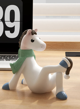 小马年2026年吉祥物新年家居客厅办公室工位治愈系小装饰摆设摆件