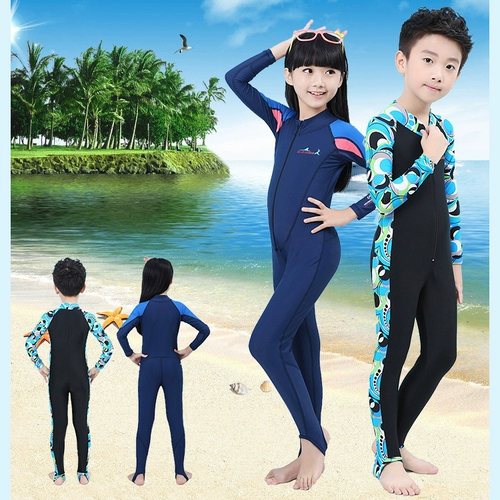 Детский удерживающий тепло купальник, лонгслив для мальчиков, увеличенная толщина