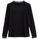 2026 Spring and Autumn New Black Modal Shirt ລຸ່ມສຸດ
