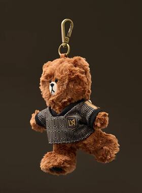 LINE FRIENDS X LAFC 系列关节可动 可爱包挂 毛绒钥匙扣